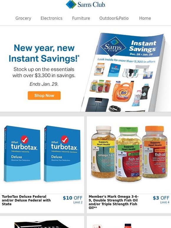 Sam's Club 3,300+ in Instant Savings starts today Milled