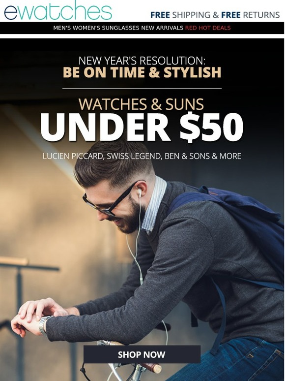 Watches & Suns Under $50? You Can't Go Wrong...