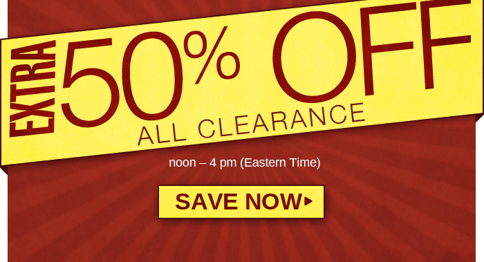 Blair: 4 hours. Extra 50% off all clearance. | Milled