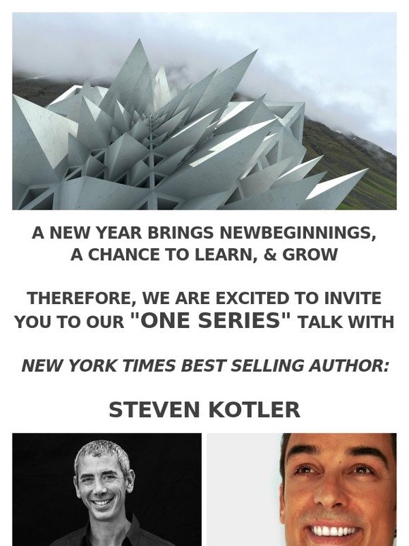 ONE Series Talk with STEVEN KOTLER