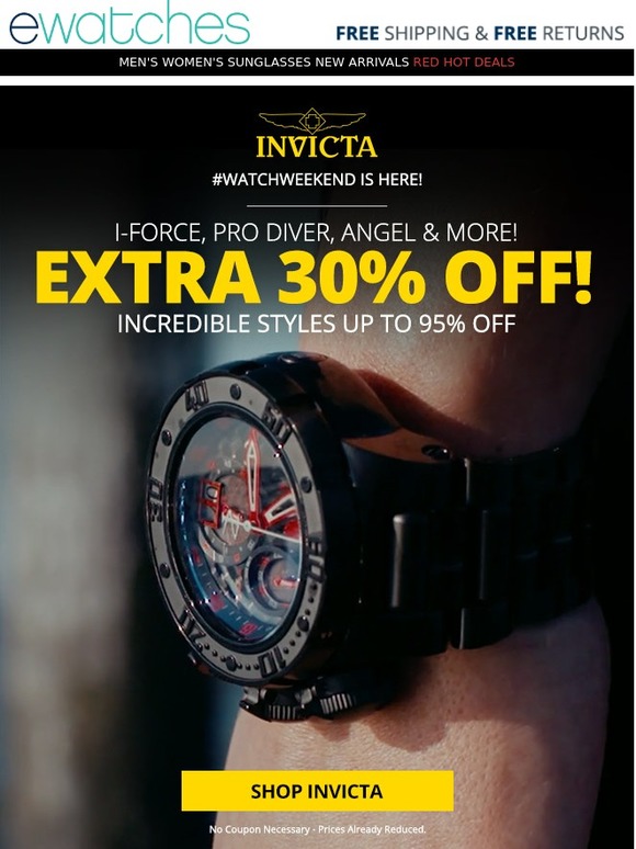Shop our Saturday Invicta Sale!