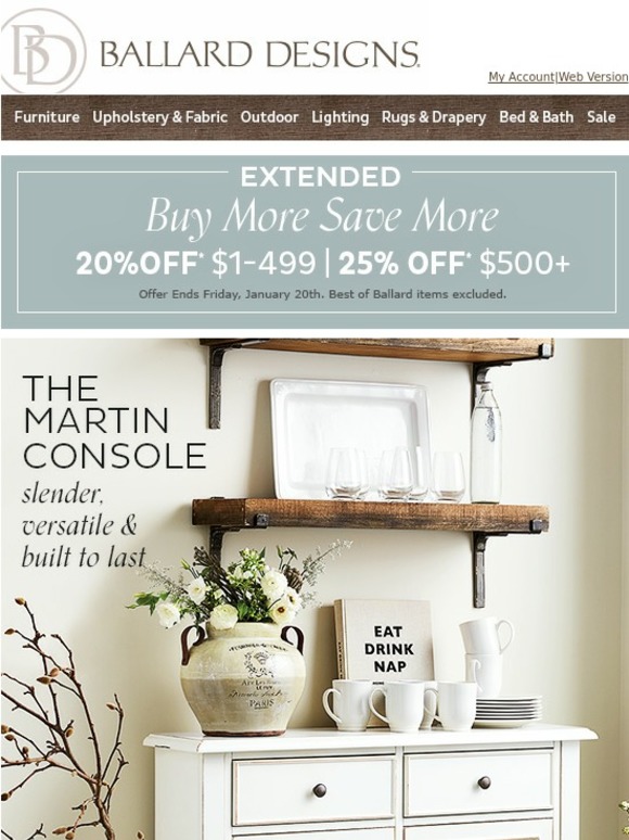 Ballard Designs Email Newsletters Shop Sales Discounts And Coupon Codes Page 63