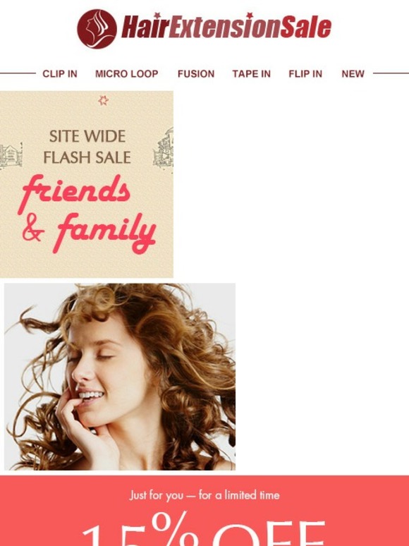 Friends & Family Flash Sale: extra big savings time limited.