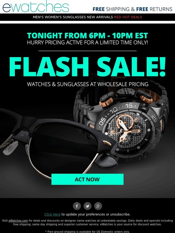 ⚡ 100s of Styles, Unbeatable Savings | 4 Hours Only!