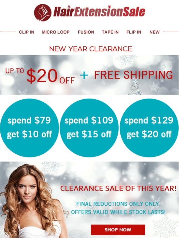 New Year Clearance Sale: Big Savings + Free Shipping!