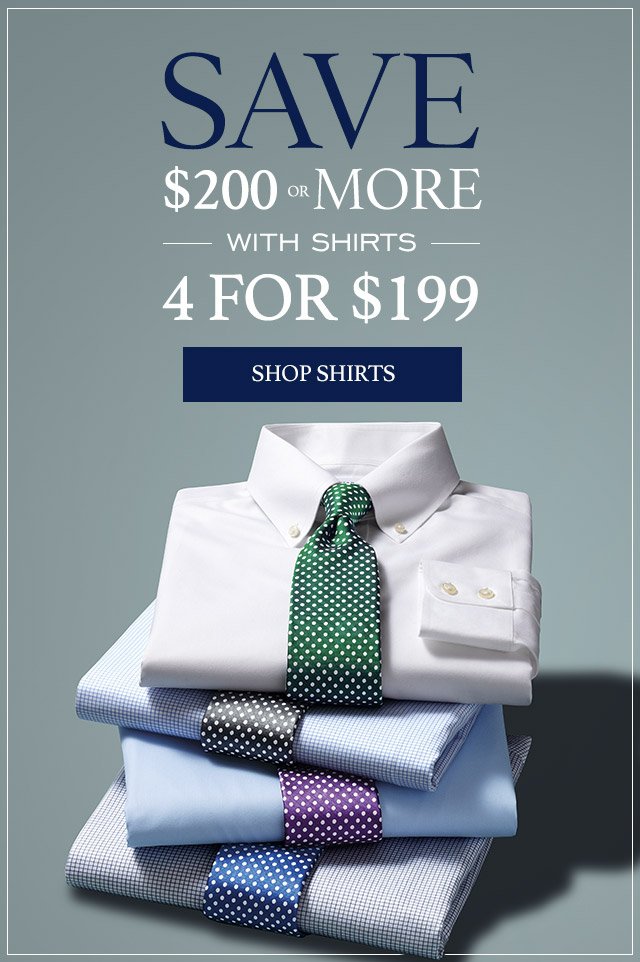 na school Verdorren krijgen Charles Tyrwhitt: 4 shirts for $199 | Save $200 or more | Milled