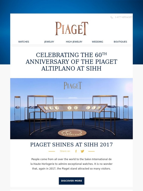 Piaget All eyes on Piaget at SIHH Milled