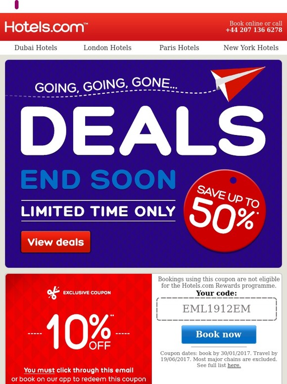 Going, going... gone! These deals won't last!