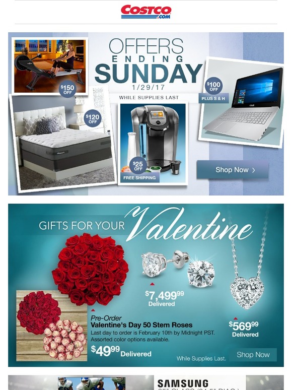 Costco Online Offers Ending Sunday 1/29/17, Gifts for Your Valentine and More! Milled