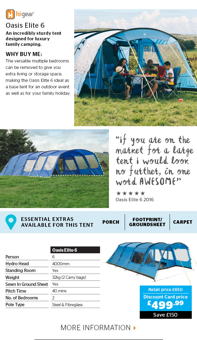 Hi gear oasis elite 8 family tent best sale