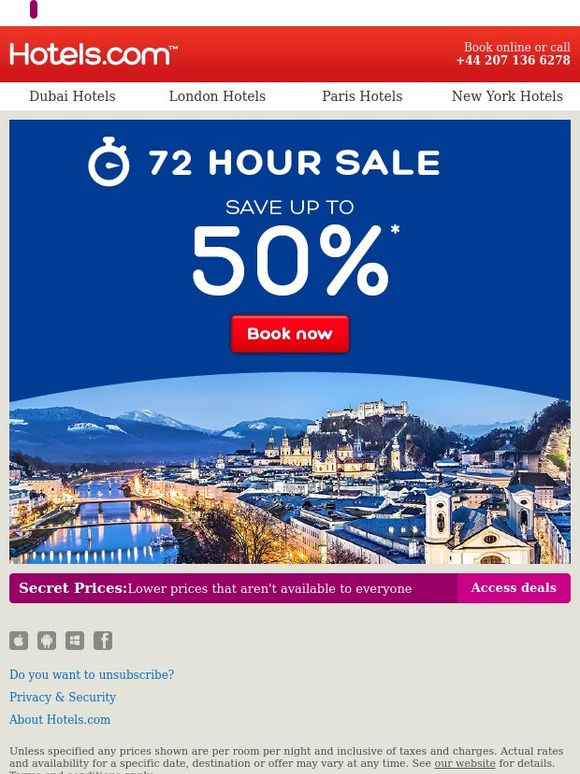 3 days only! Up to 50% off in our Flash Sale