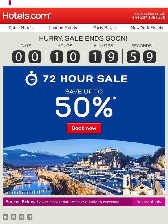⌚ Flash Sale ends tonight! Last chance to book!