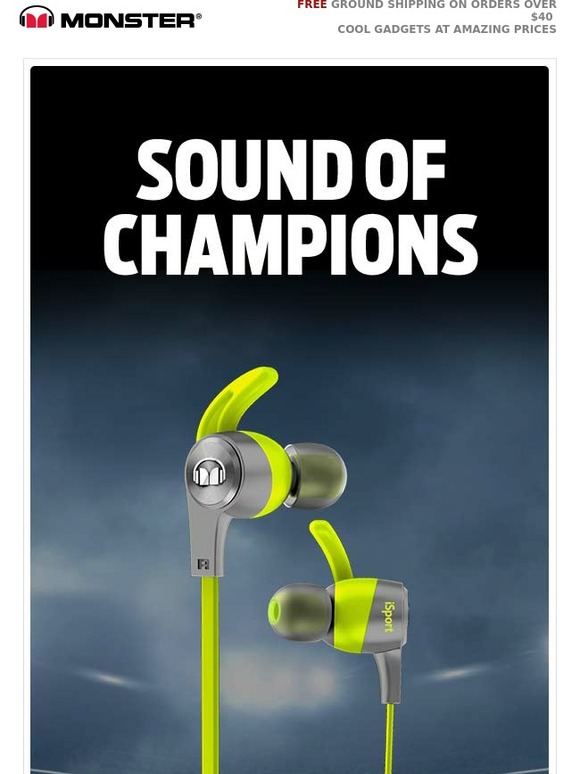 Gear Up for Game Day with Monster iSport Headphones