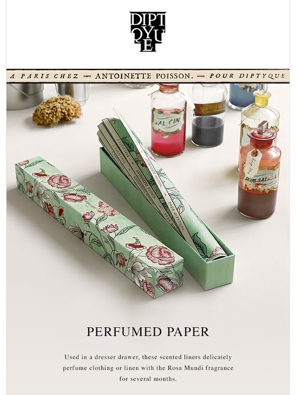 Diptyque Paris Perfumed paper Milled