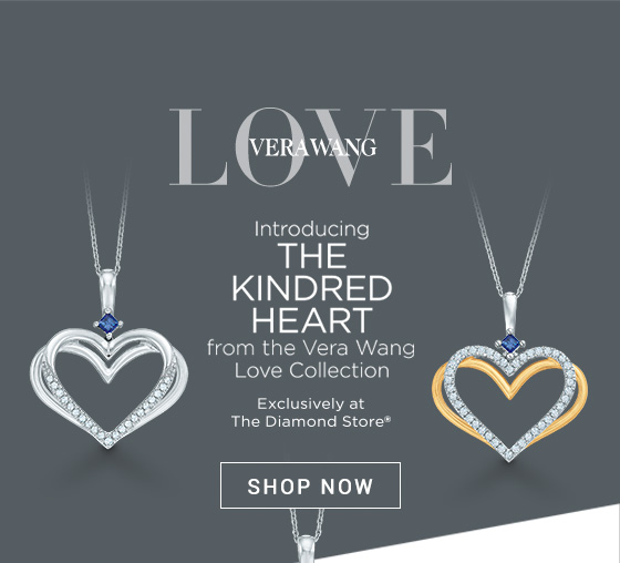 Vera wang store kindred heart necklace