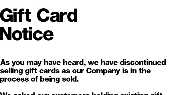 American Apparel: Gift Card Notice | Milled