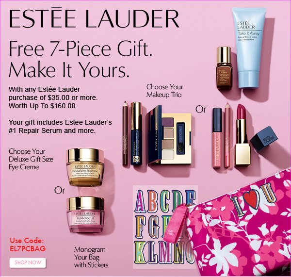 Boscov's Estée Lauder Gift with Purchase and Free Shipping Offers