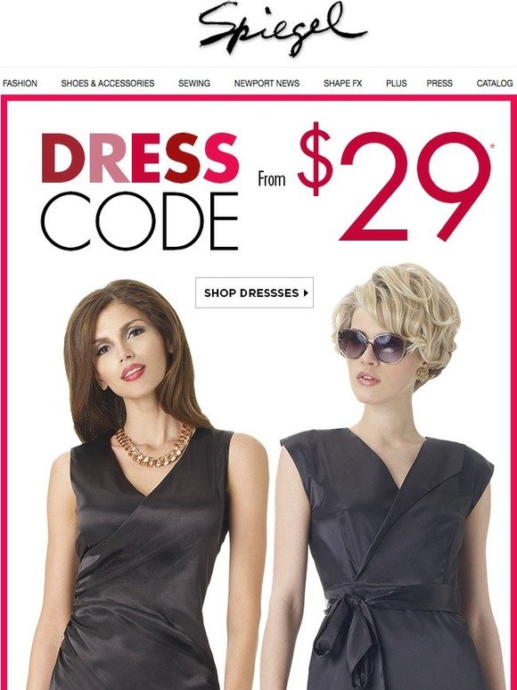 Dress Code: From $29 - Shop Now