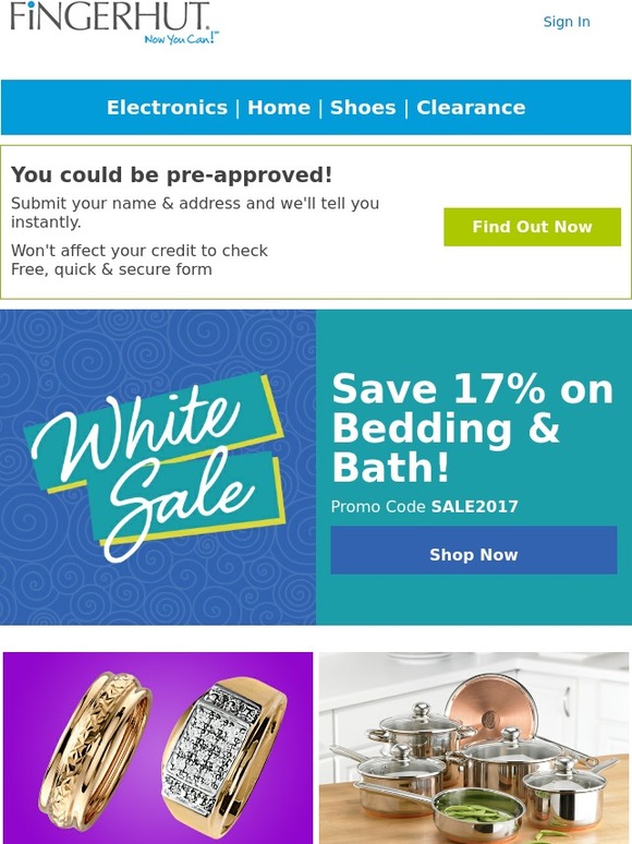 Fingerhut Fingerhut Save 17 on Bedding and Bath items! Milled