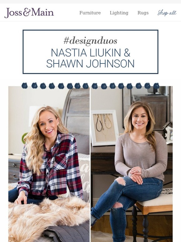Joss & Main Inside Shawn Johnson’s & Nastia Liukin’s bedroom makeovers