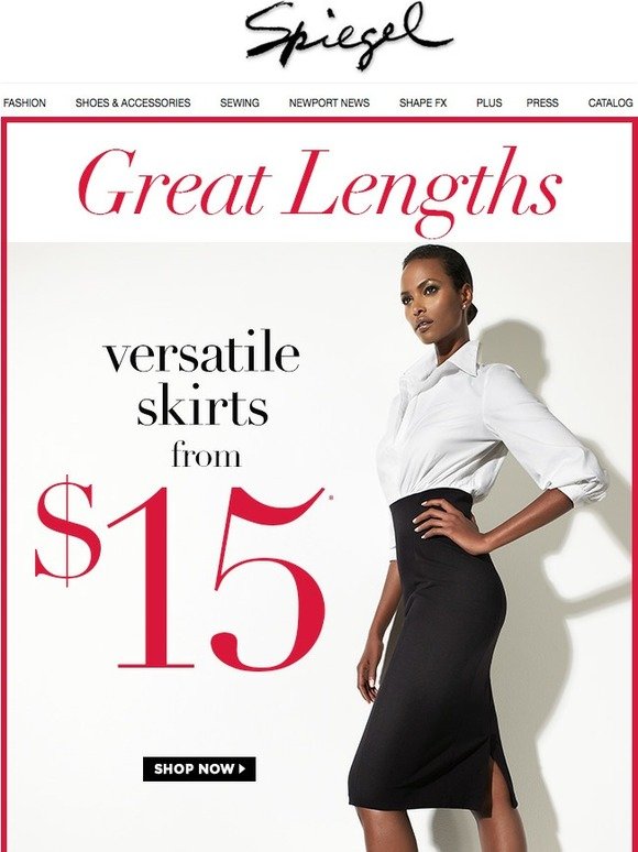 Great Lengths: Skirts from $15 - Don't Miss Out!