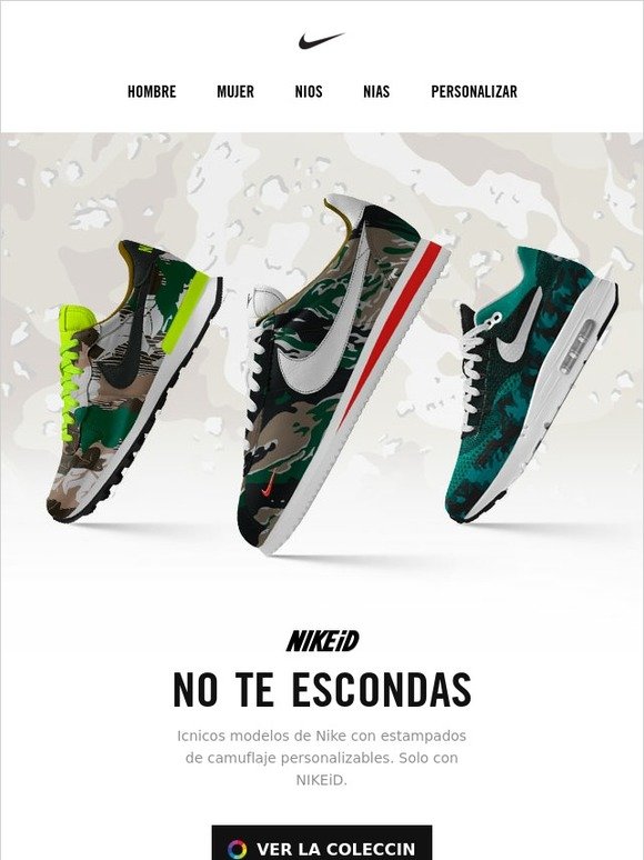 Nike: Personaliza tu de camuflaje con NIKEiD |