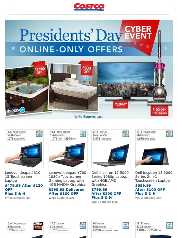 Costco Presidents' Day Savings Event! Save on Appliances, Mattresses