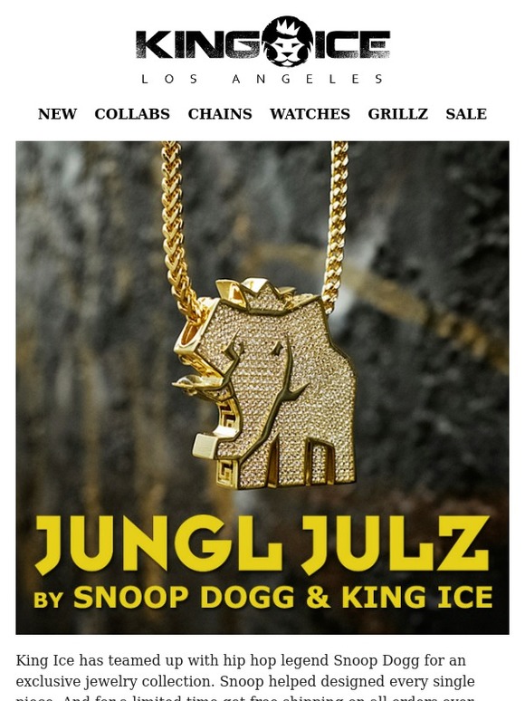 送料税込【SNOOP DOGG x KING ICE】THE AFRICA NECKLACE ♪(2色) 送料税込【SNOOP DOGG x KING ICE】THE AFRICA NECKLACE ♪(2色