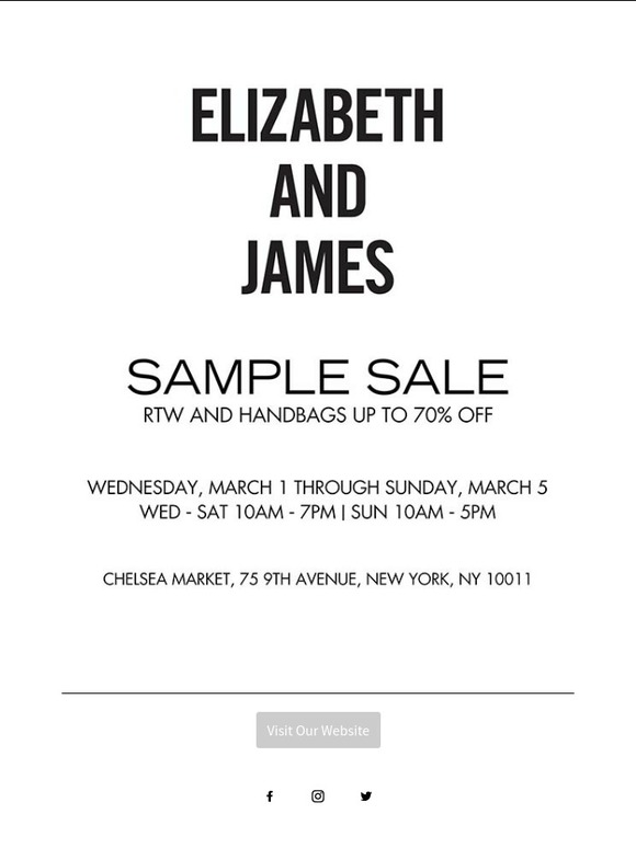 NYC Sample Sale