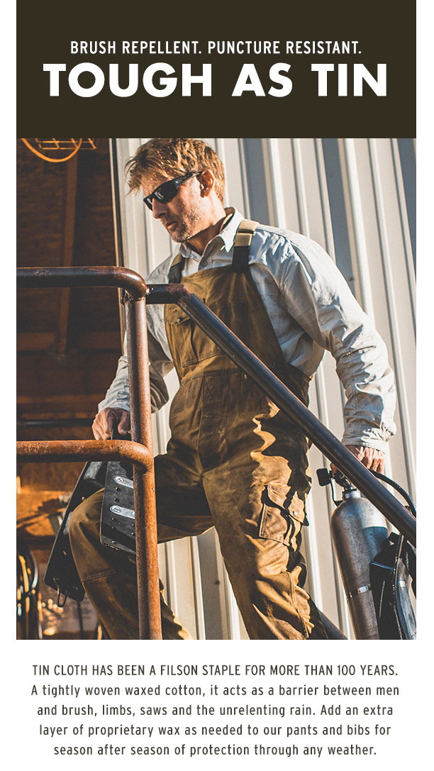 Filson: Century-Strong Tin Cloth Pants 