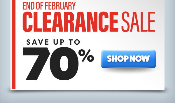 Free Shipping and Handling on Orders Over $40 Plus February Clearance