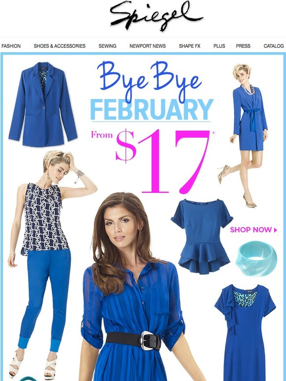 Bye Bye February: Shop Now From $17!