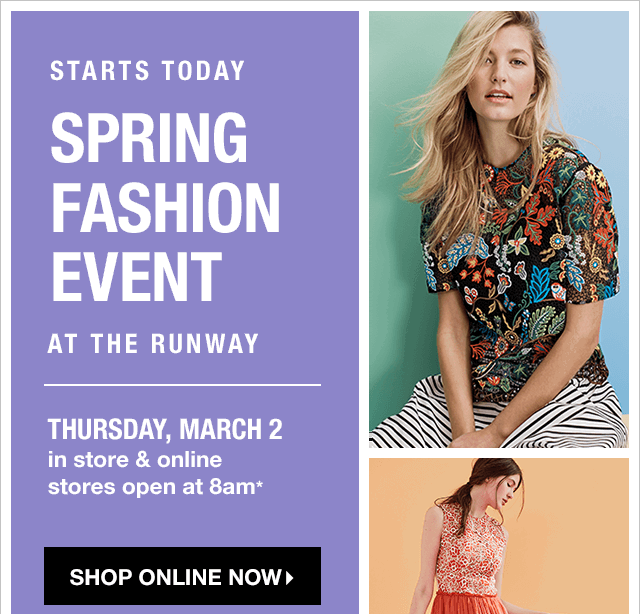 T.J.Maxx - Online & in store, The Runway Event is here!