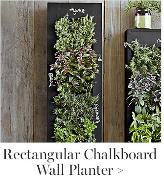 Rectangular Chalkboard Wall Planter