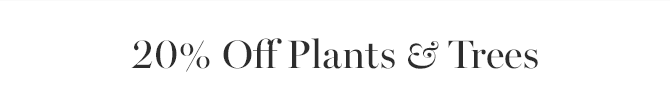 20% Off Plants & Trees