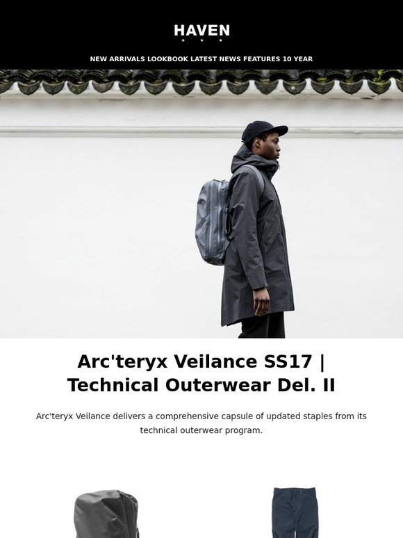 Haven Arc Teryx Veilance Technical Outerwear Second Delivery Now Available Milled