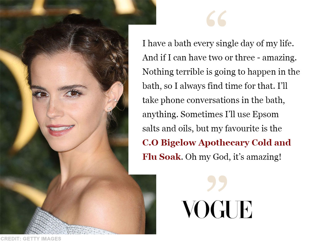 C. O. Bigelow Apothecaries: Emma Watson Loves Baths With Our Cold & Flu ...