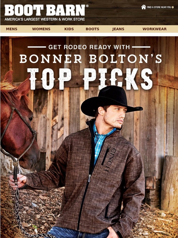 BootBarn.com: View Bonner Bolton's Top Rodeo Picks | Milled