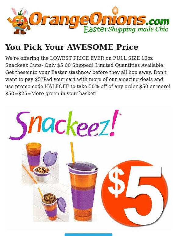 Snackeez Snack/Drink Cups Flash Giveaway ends 12/30 - Powered By Mom