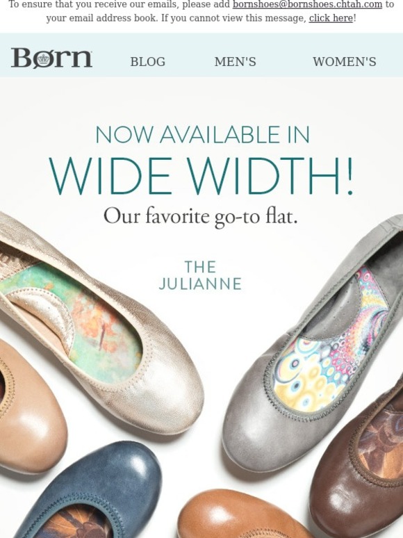 born shoes wide width