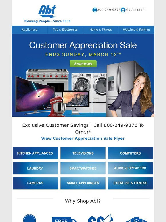 ABT: Reminder: Customer Appreciation Sale Ends Sunday | Milled