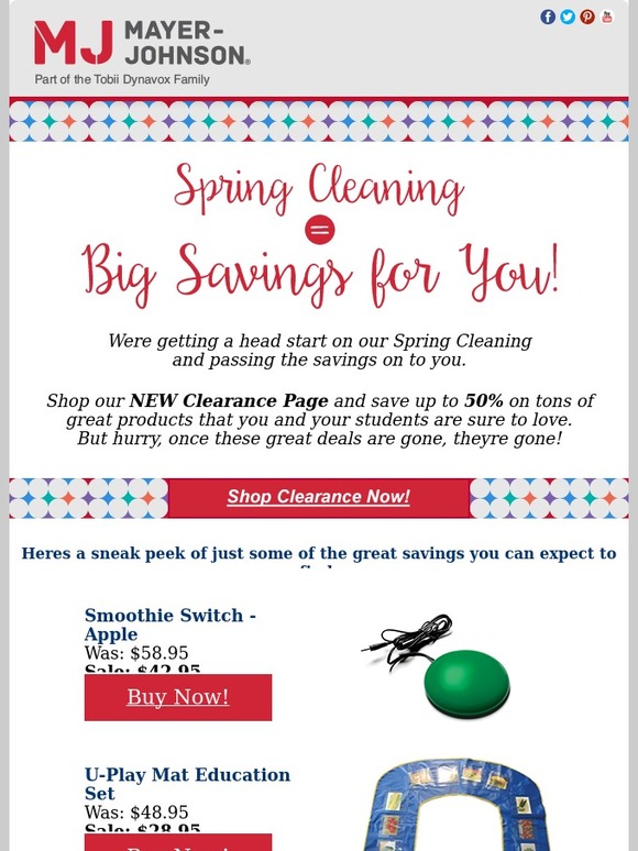 Caution: Spring Cleaning in Progress + Big Savings