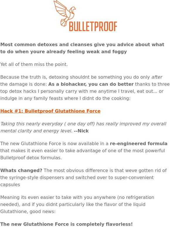 Bulletproof: My 3 go-to biohacks to eliminate toxins from suspect food & drink