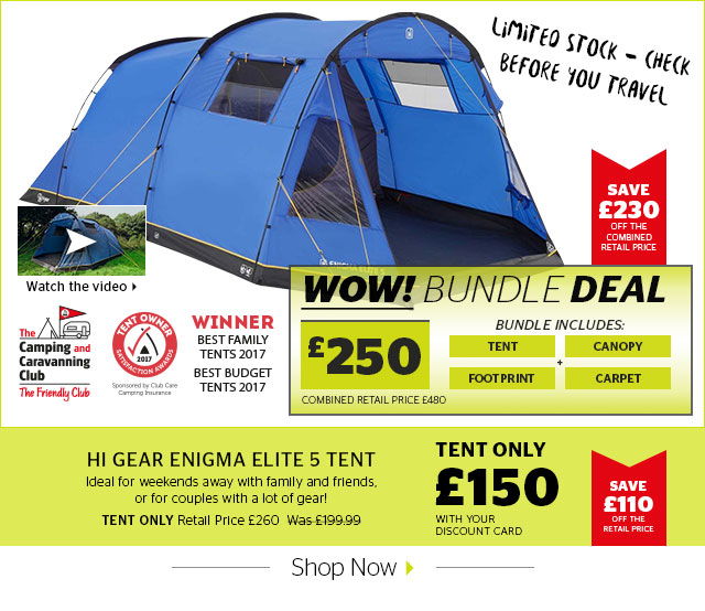 Hi gear enigma shop elite 5 tent