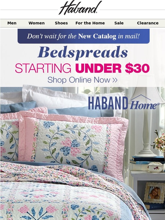 Haband Bedspreads Starting Under 30! Milled
