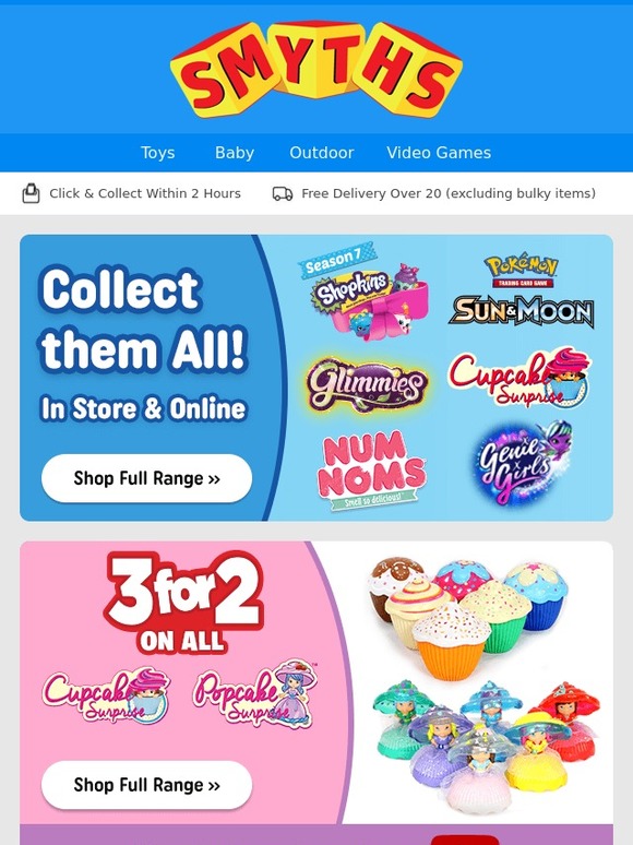 Smyths Toys HQ Shopkins, Pokemon, Num Noms & More Collect them all
