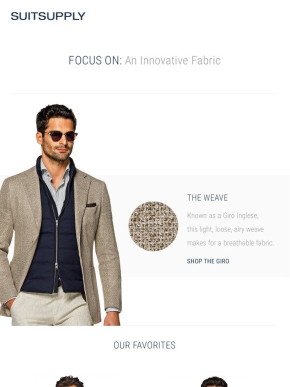 SUITSUPPLY: Focus On: An Innovative Fabric | Milled