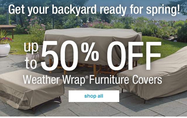 Brookstone Up to 50 OFF Weather Wrap Furniture Covers Milled