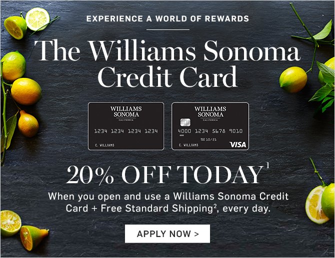 Williams Sonoma Credit Card Payment Visa : 75 Off Williams Sonoma Coupons Promo Codes May 2021 ...