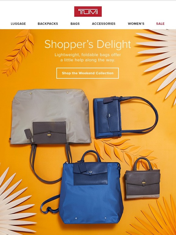 tumi weekend foldable backpack